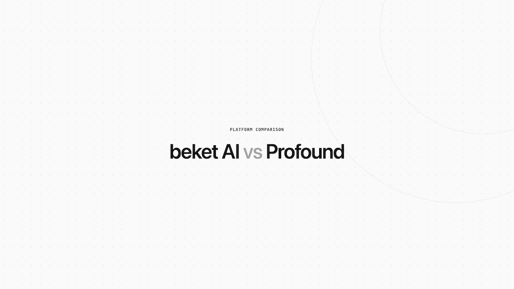 beket.ai vs Profound: Same 9,000 Responses, Four Times the Price